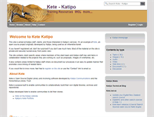 Tablet Screenshot of kete.katipo.co.nz
